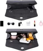 Larcenciel Envelope Clutch Purse for Girls, Vegan Leather-based Night Bag ... - Image 6