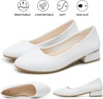 hash bubbie Ladies's Loafers Slip on Sneakers Chunky Low Block Heels Shut... - Image 7
