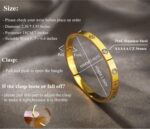 A D. ALLEN & DANMI. 18 Okay Gold Plated Love Bangle Bracelet Set Versatile... - Image 3
