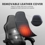 GTPLAYER Gaming Chair, Excessive Again Leather-based Laptop Sport Chair with Foot... - Image 3