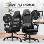 GTPLAYER Gaming Chair, Excessive Again Leather-based Laptop Sport Chair with Foot... - Image 4
