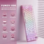 YUNZII X98 QMK/VIA Wi-fi Mechanical Gaming Keyboard with Knob,Tri-M... - Image 3