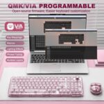 YUNZII X98 QMK/VIA Wi-fi Mechanical Gaming Keyboard with Knob,Tri-M... - Image 6
