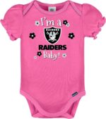 Gerber Child Ladies' NFL Workforce 3 Pack Brief Sleeve Onesie Bodysuit - Image 3