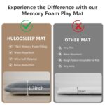 Child Play Mat for Flooring,1.3" Thick Elasti-Foam 50"×50" Playpen Mat for... - Image 4