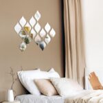 Weysat 30 Pcs Mirror Wall Stickers Decor Acrylic 3D Tear Drop Decorati... - Image 6