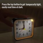 Small Analog Journey Alarm Clock, Battery Operated Clock, Quieter Bedsi... - Image 4
