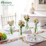 Hewory Glass Bud Vases for Centerpieces - Clear Small Flower Vase Set ... - Image 4