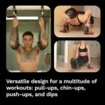 Jayflex CrossGrips Compact Pull Up Bar - Pull Up Bar Door Body for Wo... - Image 5