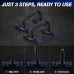 Push Up Bars, Calisthenics Tools Push Up Handles for Ground, Perfec... - Image 6