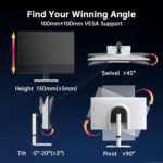 KTC 27 Inch White Gaming Monitor 300Hz/320Hz, QHD 1440P Quick IPS Compu... - Image 6