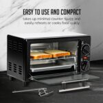 OVENTE 8L Countertop Toaster Oven with 60-Minute Timer, Adjustable Tem... - Image 3