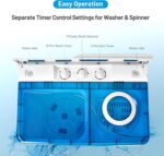 Giantex 10021US-BL-FP Full-Automated Washing Machine Moveable Compact,... - Image 3