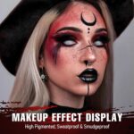 Black Crimson Eyeshadows Palette 9Color Pigmented Darkish Crimson Black Gray Eye ... - Image 5