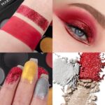 Black Crimson Eyeshadows Palette 9Color Pigmented Darkish Crimson Black Gray Eye ... - Image 6