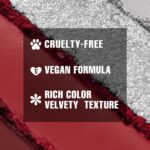 Black Crimson Eyeshadows Palette 9Color Pigmented Darkish Crimson Black Gray Eye ... - Image 8