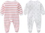 2-Pack Child Garments New child Bodysuits I Love Daddy &Mummy Romper, Cott... - Image 3