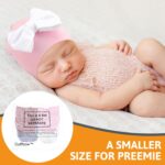 Cuffbow 4 Pcs Preemie Hats Bow Cap Heat Hospital Untimely Child Cotton... - Image 7