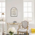 Black Arched Mirror, Fashionable Rest room Wall Mirror Aluminum Alloy Framed... - Image 5