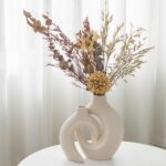 Snuggle Hole Ceramic Vase Set of two for Espresso Desk Decor, Donut Dec... - Image 4