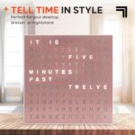 Sharper Picture® LED Mild-Up Phrase Clock [Amazon Exclusive] 7.75" Fashionable... - Image 4