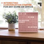 Sharper Picture® LED Mild-Up Phrase Clock [Amazon Exclusive] 7.75" Fashionable... - Image 5