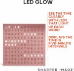 Sharper Picture® LED Mild-Up Phrase Clock [Amazon Exclusive] 7.75" Fashionable... - Image 6