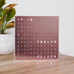 Sharper Picture® LED Mild-Up Phrase Clock [Amazon Exclusive] 7.75" Fashionable... - Image 8