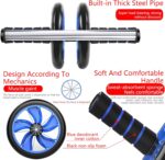 Stomach Muscle Coaching Rollers, 5-In-1 Curler Equipment with Knee Pads, P... - Image 3