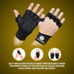 Match Lively Sports activities New Ventilated Weight Lifting Exercise Gloves with Bu... - Image 6