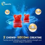 Creatine Monohydrate Gummies for Males & Ladies Pre Exercise Gummies with ... - Image 4