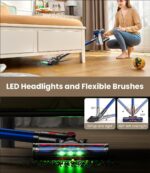 Cordless Vacuum Cleaner, 500W/40Kpa Vacuum Cleaners for Dwelling, 60Mins S... - Image 7