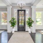 Synthetic Fiddle Leaf Fig Plant Indoor 5FT Fake Fig Tree with White D... - Image 4