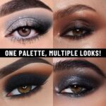 UCANBE Smokey Eyeshadow Palette, Darkish Black White Grey Silver Pure ... - Image 5