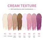 Eyeshadow Stick, Shimmer and Matte Cream Eye Shadow Brightener Sticks ... - Image 5