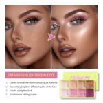 Eyeshadow Stick, Shimmer and Matte Cream Eye Shadow Brightener Sticks ... - Image 8