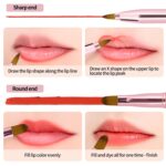 Unaone [2 Pack] Lip Brush for Lipstick, Retractable Lip Brushes, Twin-... - Image 5