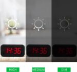 Alarm Clock, LED Digital Clock, Small Wall Clock, Battery Operated, Advert... - Image 4