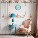 Wall Clock, 8 Inch Wall Clocks Battery Operated, Spherical Fashionable Non Tick... - Image 3