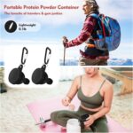 2Pack Moveable Protein Powder Journey Container to Go, Protein Powder F... - Image 7