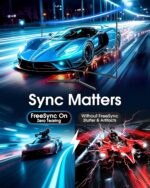 SANSUI 27 Inch Curved 240Hz Gaming Monitor FHD 1080P, 1500R Curve Comp... - Image 4