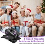 FUNMILY Below Desk Elliptical, Ellipse Leg Exerciser, Standing or Seat... - Image 4