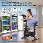 YESOUL Indoor Train Bike for House, Stationary Bike with Silent Magn... - Image 3