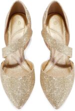 mysoft Ladies's Pointed Toe Low Stiletto Heel Costume Pumps Sneakers - Avail... - Image 4