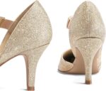 mysoft Ladies's Pointed Toe Low Stiletto Heel Costume Pumps Sneakers - Avail... - Image 7