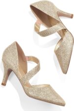 mysoft Ladies's Pointed Toe Low Stiletto Heel Costume Pumps Sneakers - Avail... - Image 8