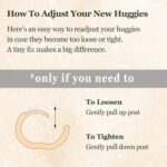 Small Gold Huggie Hoop Earrings Set for Girls Males Hypoallergenic 14K P... - Image 4