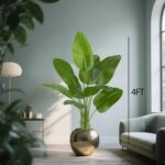 Synthetic Chook of Paradise Plant 4FT Pretend Palm Tree Feaux Vegetation in W... - Image 5