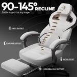 Dowinx Material Gaming Chair with Footrest, Massive and Tall Gamer Chair wit... - Image 9