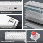 EPOMAKER Aula F75-Wired 75% Gaming Keyboard with Knob, Shine By A... - Image 4